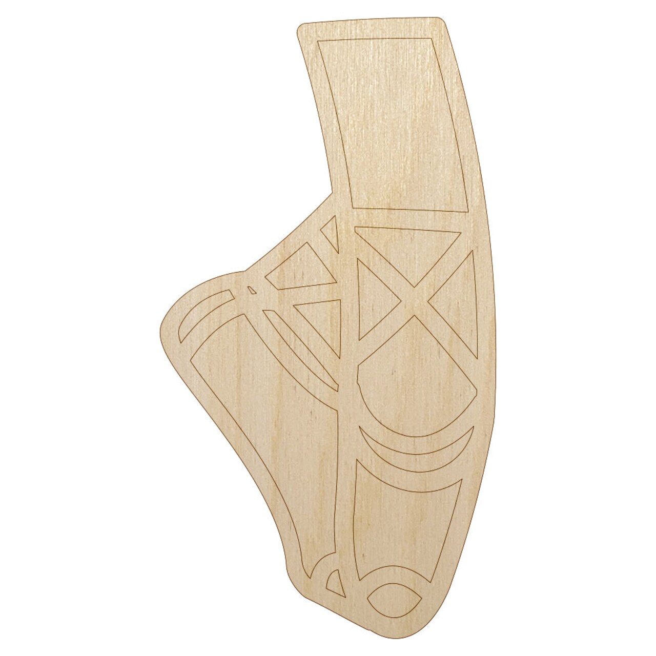 Ballet Ballerina Slippers Unfinished Wood Shape Piece Cutout for DIY Craft Projects